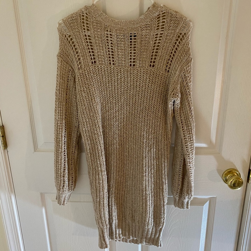 America Eagle Tan Sweater Dress